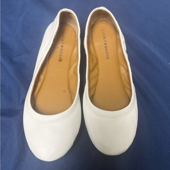 Lucky Brand Shoes - Lucky Brand Cream Ballet Flats